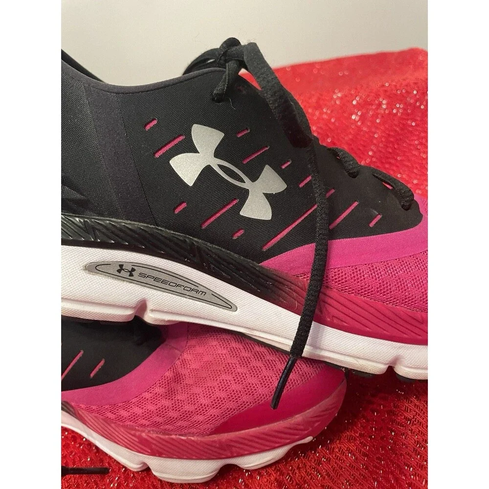 Under Armour Speedform Intake Womens Running Shoes Size 11 Trainers Pink Black